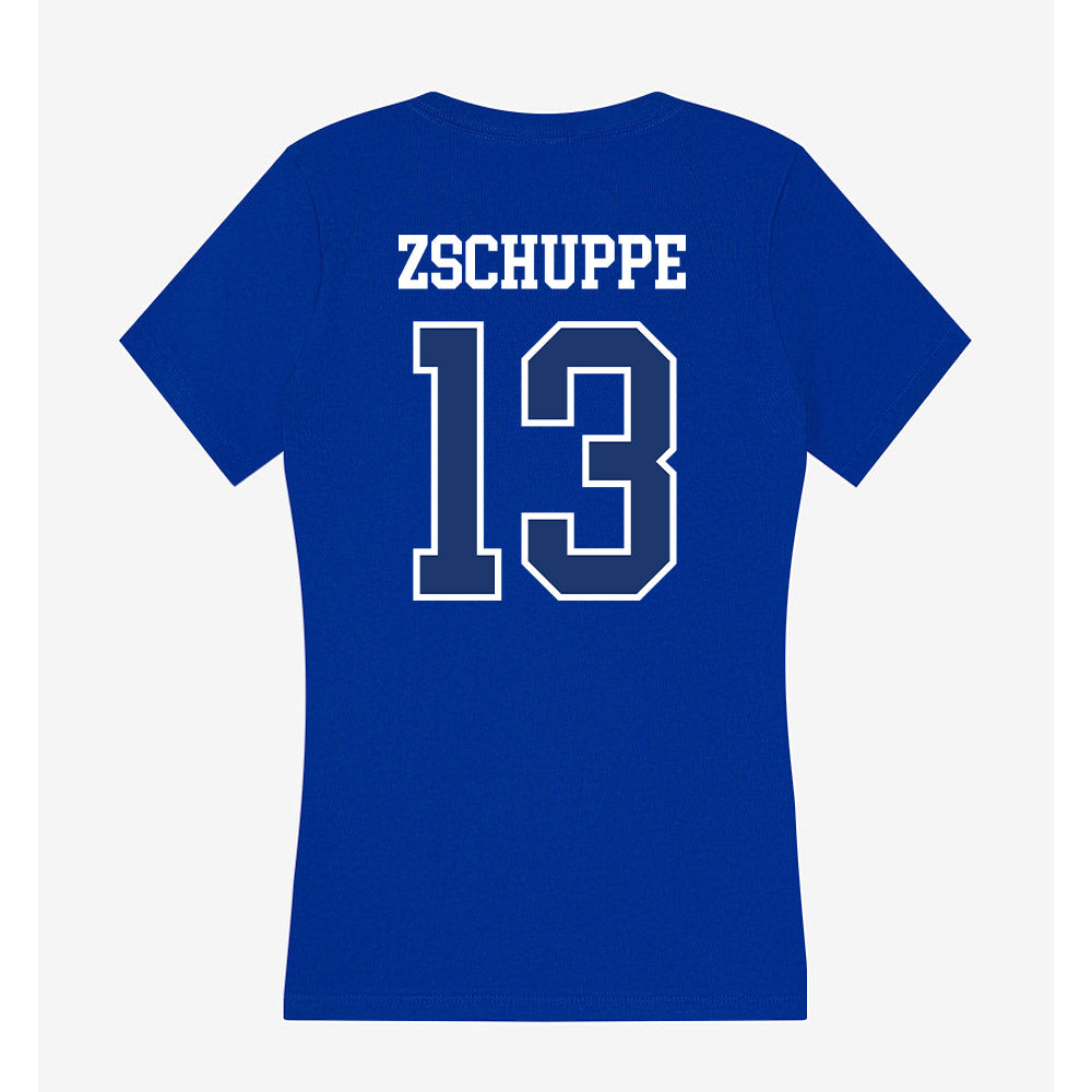 FGCU - NCAA Women's Soccer : Erika Zschuppe - Women's V-Neck T-Shirt-1