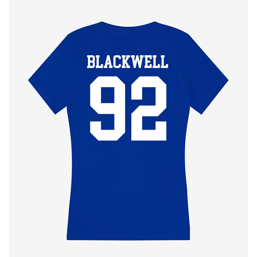 UNK - NCAA Football : LaDainian Blackwell - Women's V-Neck T-Shirt-1