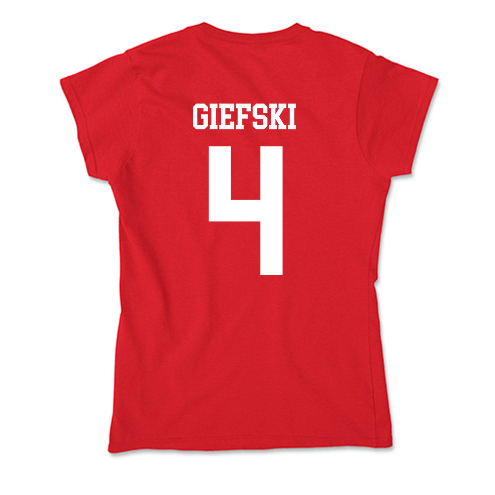 MSUM - NCAA Softball : Brooklyn Giefski - Soft Style Women’s T-Shirt-1