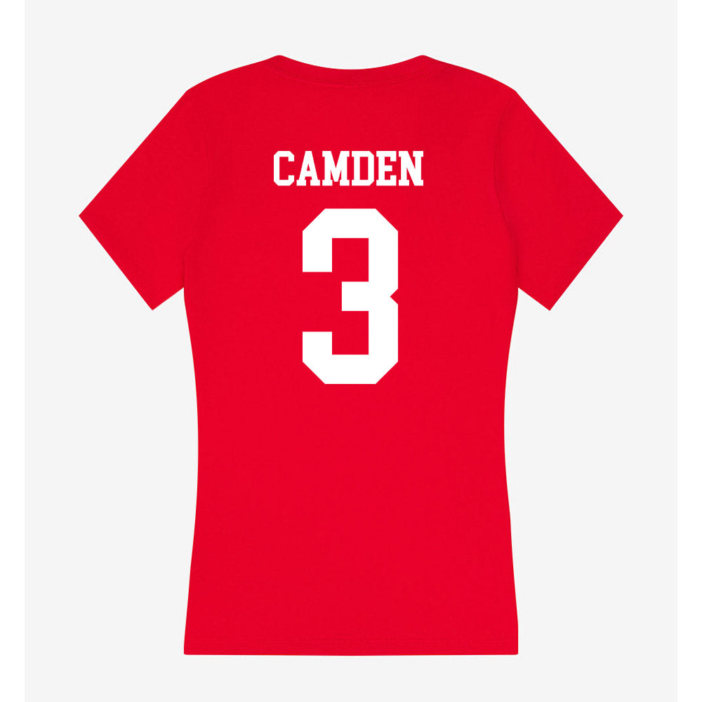 MSUM - NCAA Softball : Lacey Camden - Women's V-Neck T-Shirt-1