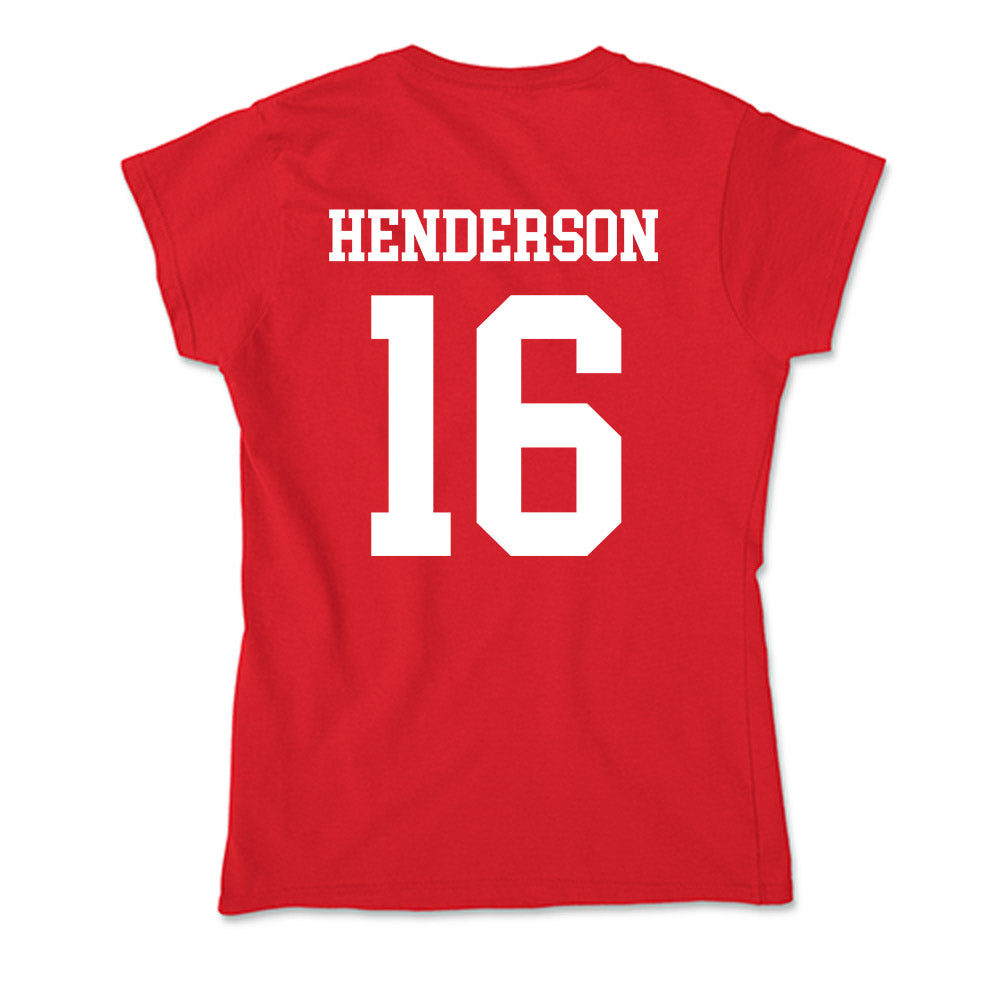 MSUM - NCAA Softball : Alivia Henderson - Soft Style Women’s T-Shirt-1