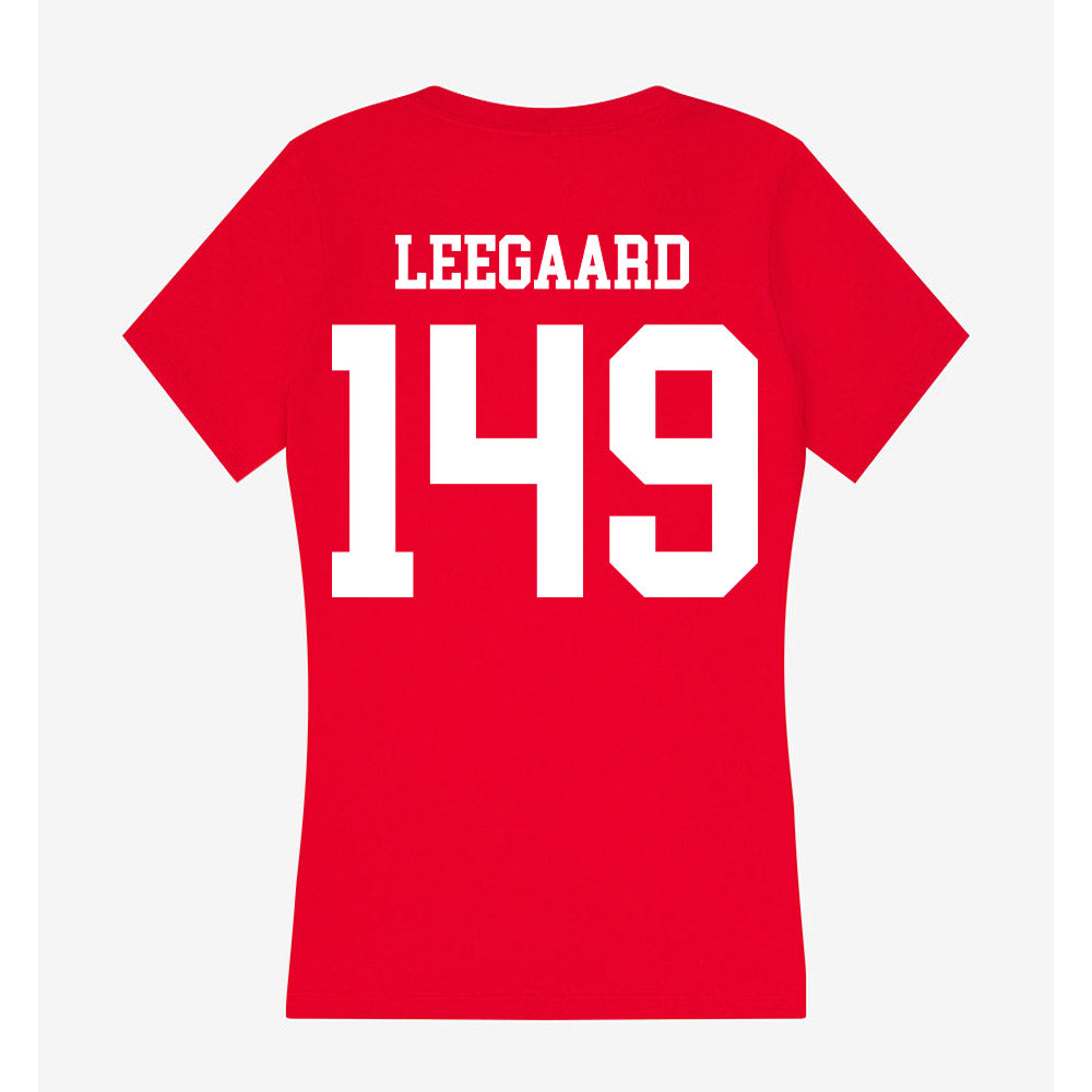 MSUM - NCAA Wrestling : ashton leegaard - Women's V-Neck T-Shirt-1