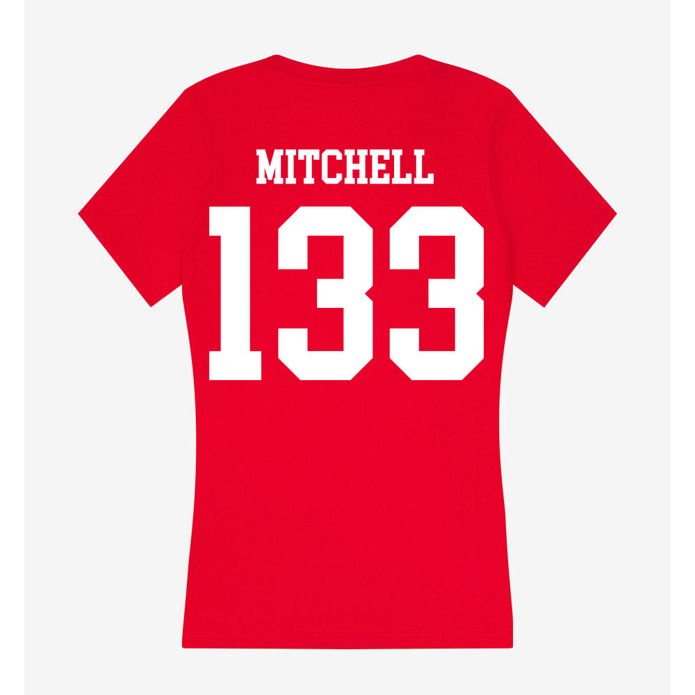 MSUM - NCAA Wrestling : Matthew Mitchell - Women's V-Neck T-Shirt-1