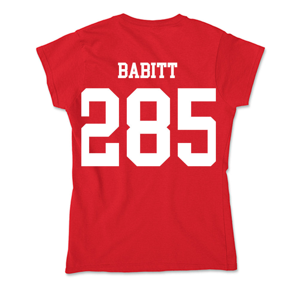 MSUM - NCAA Wrestling : Liam Babitt - Soft Style Women’s T-Shirt-1