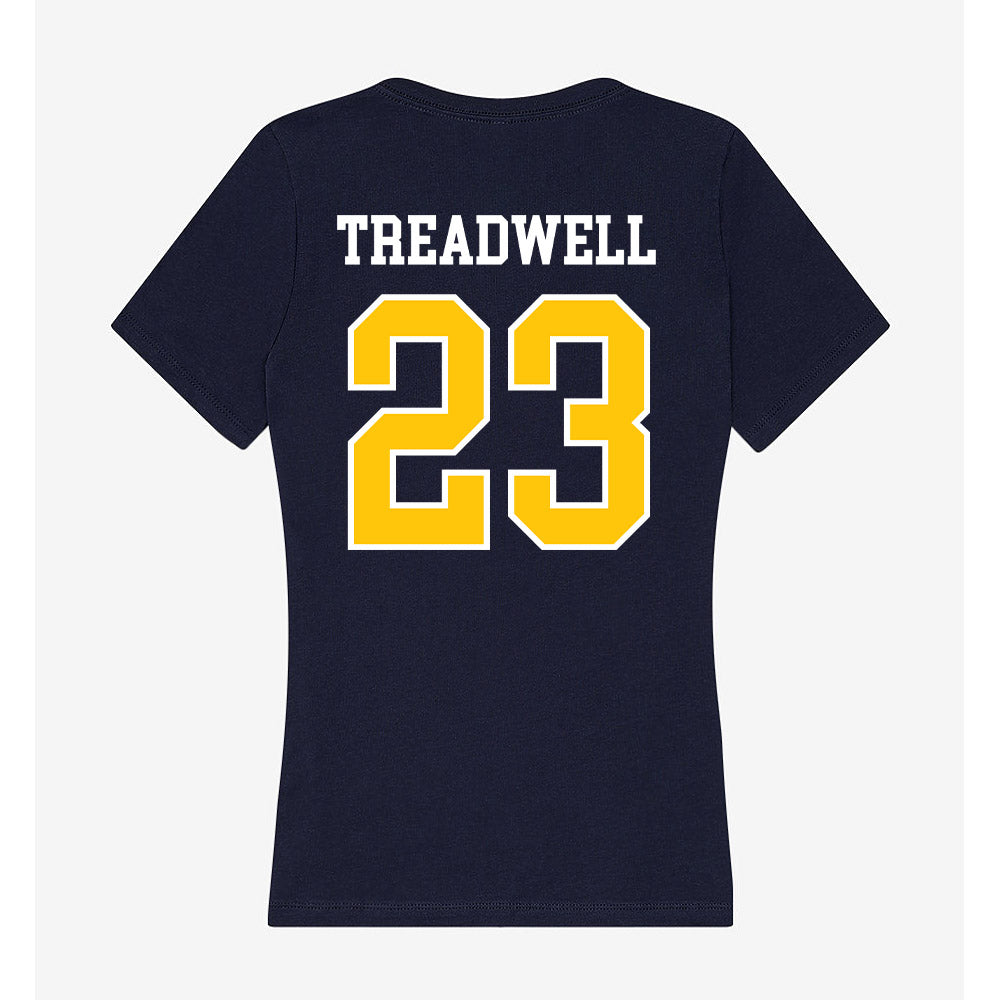 Coppin State - NCAA Baseball : Jordan Treadwell - Women's V-Neck T-Shirt-1