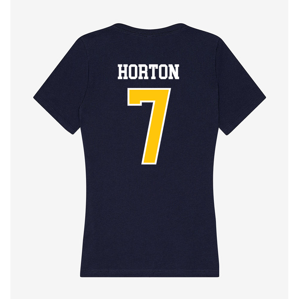 Coppin State - NCAA Men's Basketball : Khali Horton - Women's V-Neck T-Shirt-1