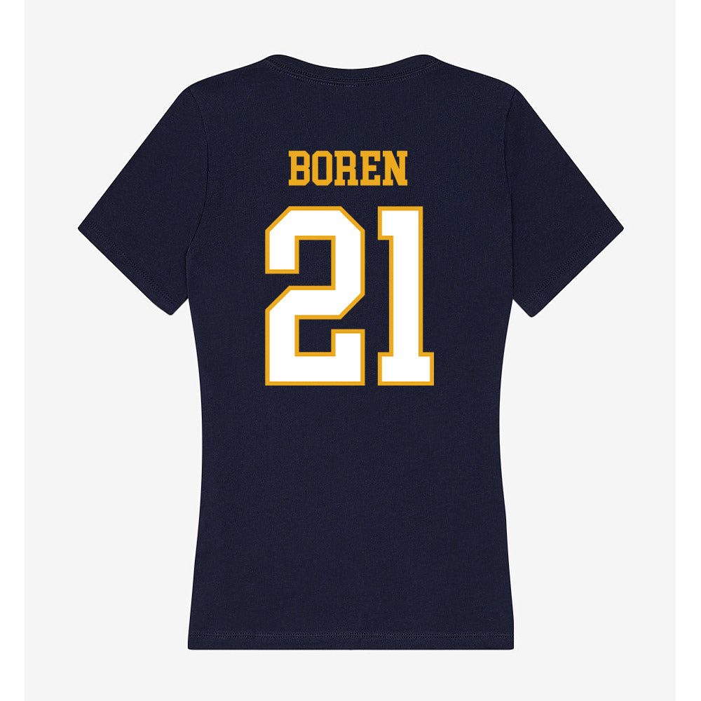 ETBU - NCAA Softball : Emma Boren - Women's V-Neck T-Shirt-1