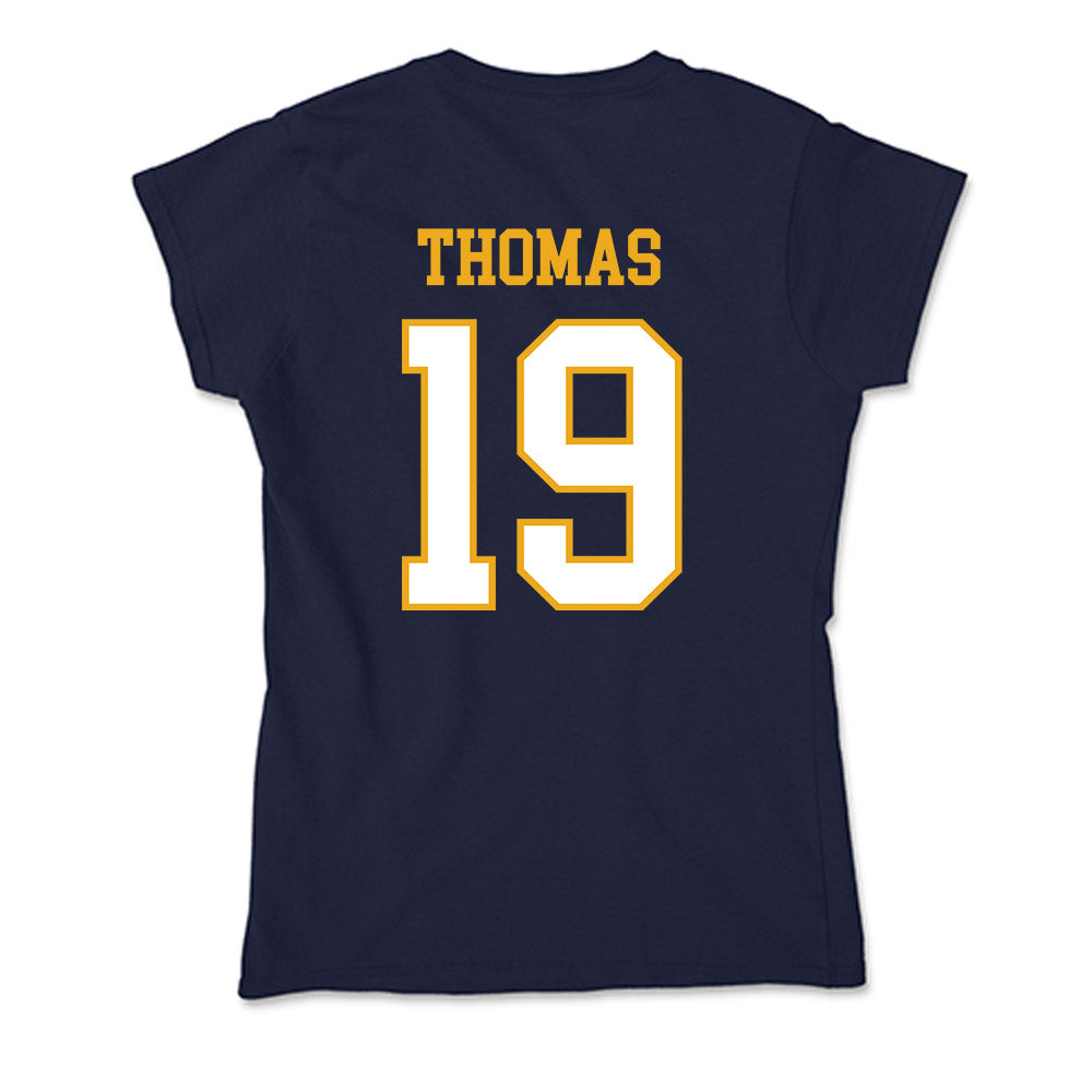 ETBU - NCAA Football : Zay Thomas - Soft Style Women’s T-Shirt-1