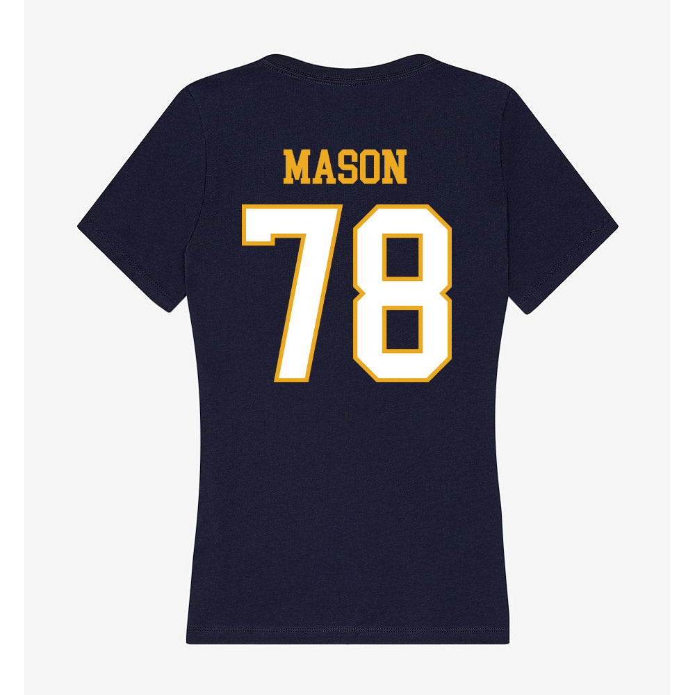 ETBU - NCAA Football : Trayvon Mason - Women's V-Neck T-Shirt-1