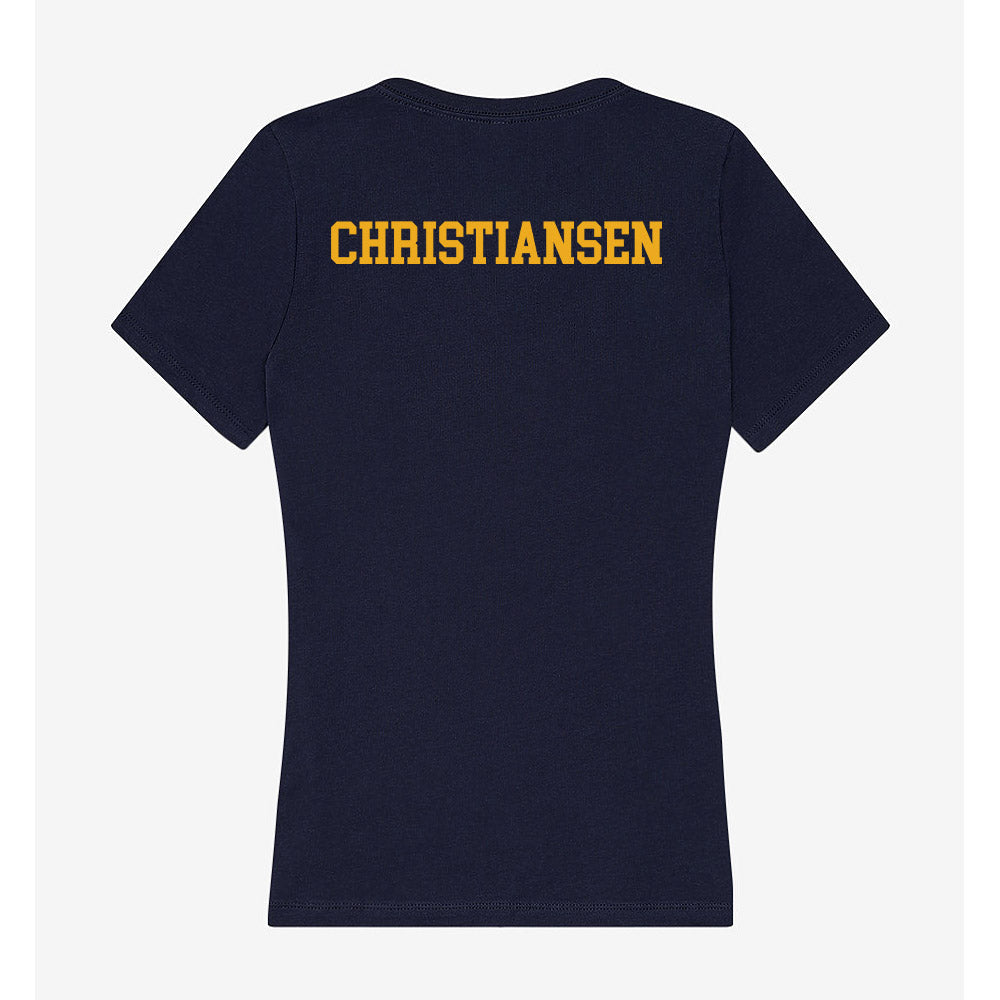 ETBU - NCAA Women's Track & Field : Hannah Christiansen - Women's V-Neck T-Shirt-1
