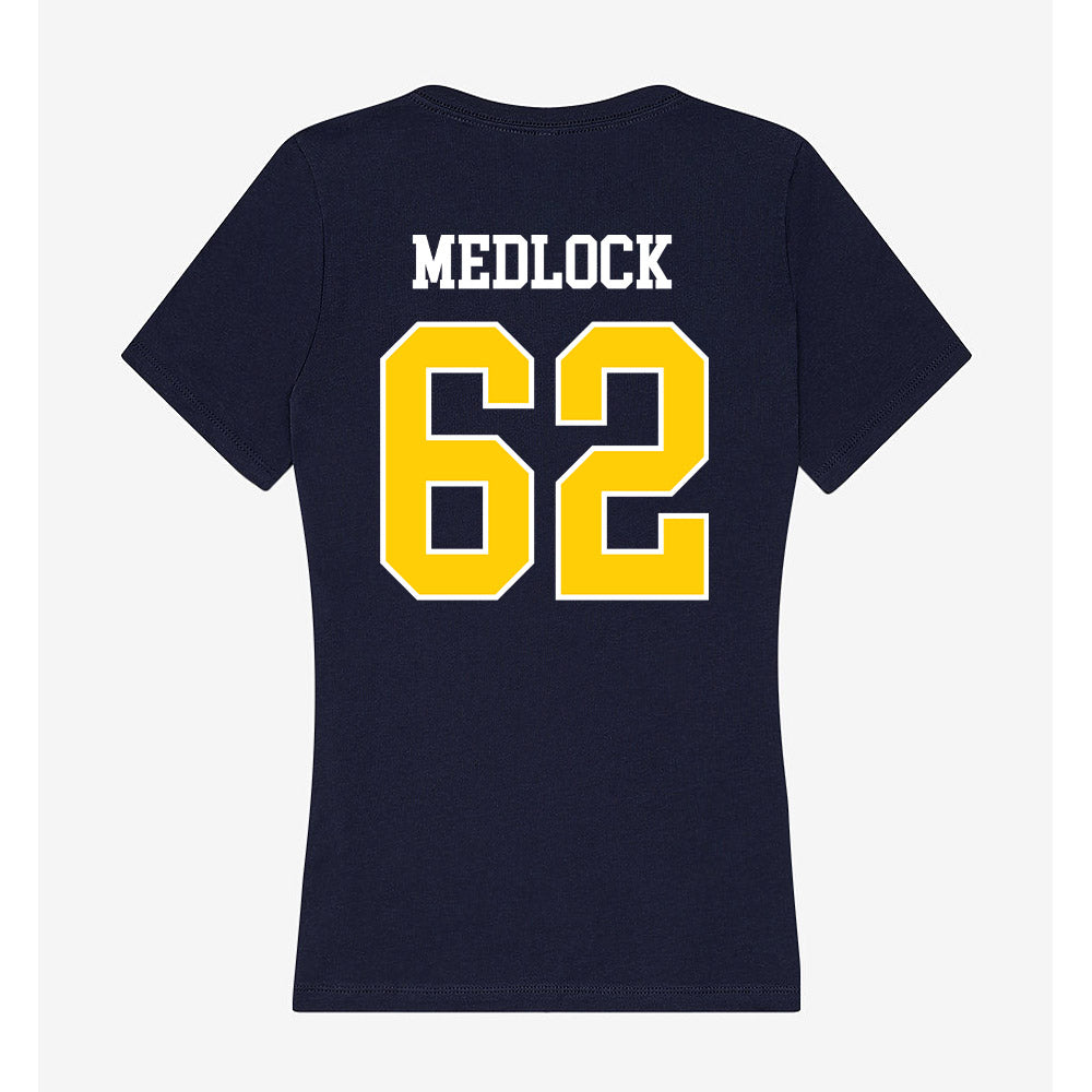 Toledo - NCAA Football : Christian Medlock - Women's V-Neck T-Shirt-1