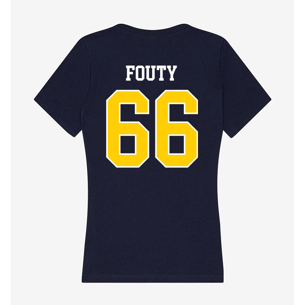 Toledo - NCAA Football : Carter Fouty - Women's V-Neck T-Shirt-1