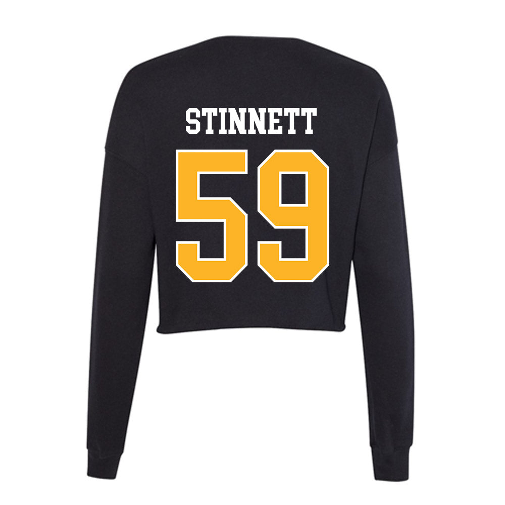 Bethune - NCAA Football : Malik Stinnett - Women's Cropped Crew Fleece-1