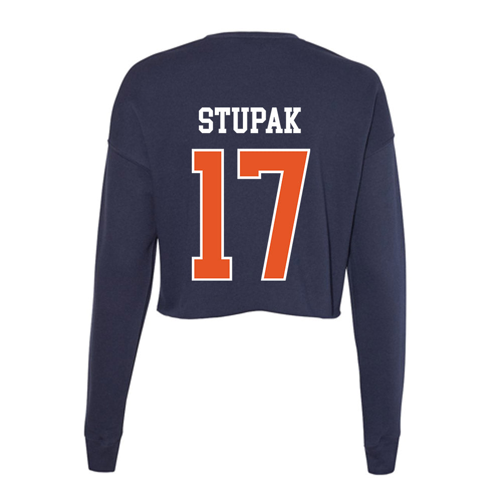 Utica - NCAA Football : Cayden Stupak - Women's Cropped Crew Fleece-1