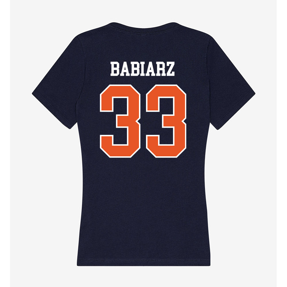 Utica - NCAA Football : Christian Babiarz - Women's V-Neck T-Shirt-1