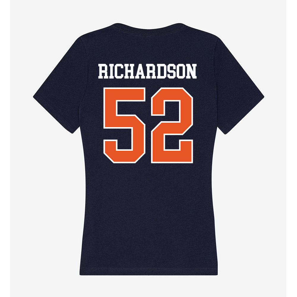 Utica - NCAA Football : Joshua Richardson - Women's V-Neck T-Shirt-1