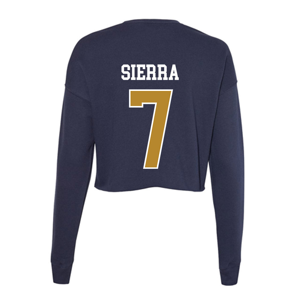 FIU - NCAA Baseball : Enrique Sierra - Women's Cropped Crew Fleece-1