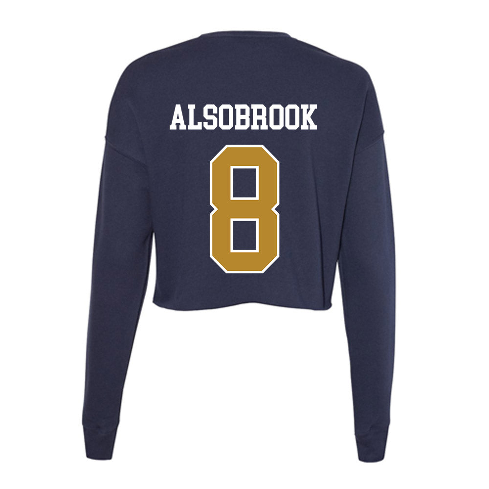 FIU - NCAA Softball : Daley Alsobrook - Women's Cropped Crew Fleece-1
