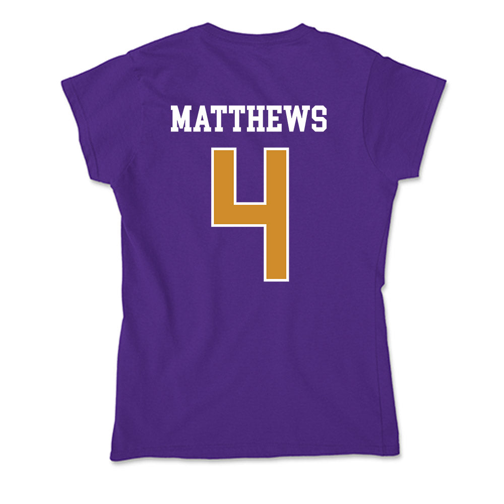 Alcorn - NCAA Football : Jacoby Matthews - Soft Style Women’s T-Shirt-1