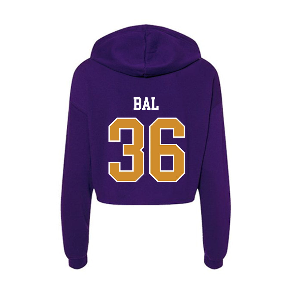 Alcorn - NCAA Women's Soccer : Charlie Bal - Women's Crop Fleece Hoodie-1