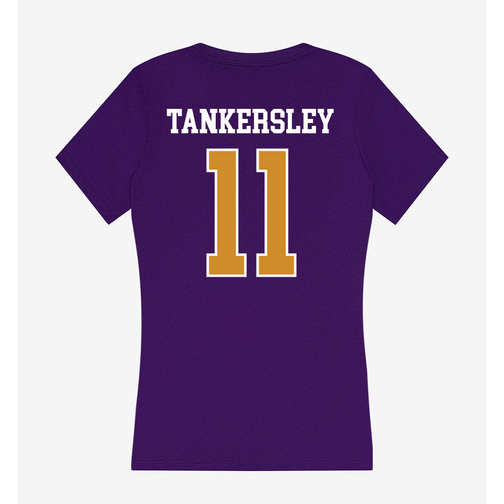 Alcorn - NCAA Men's Basketball : Marcus Tankersley - Women's V-Neck T-Shirt-1