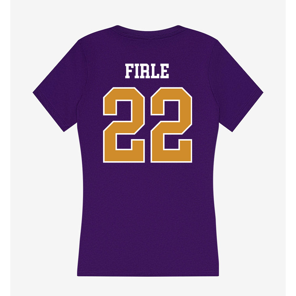 Alcorn - NCAA Men's Basketball : Kevin Firle - Women's V-Neck T-Shirt-1