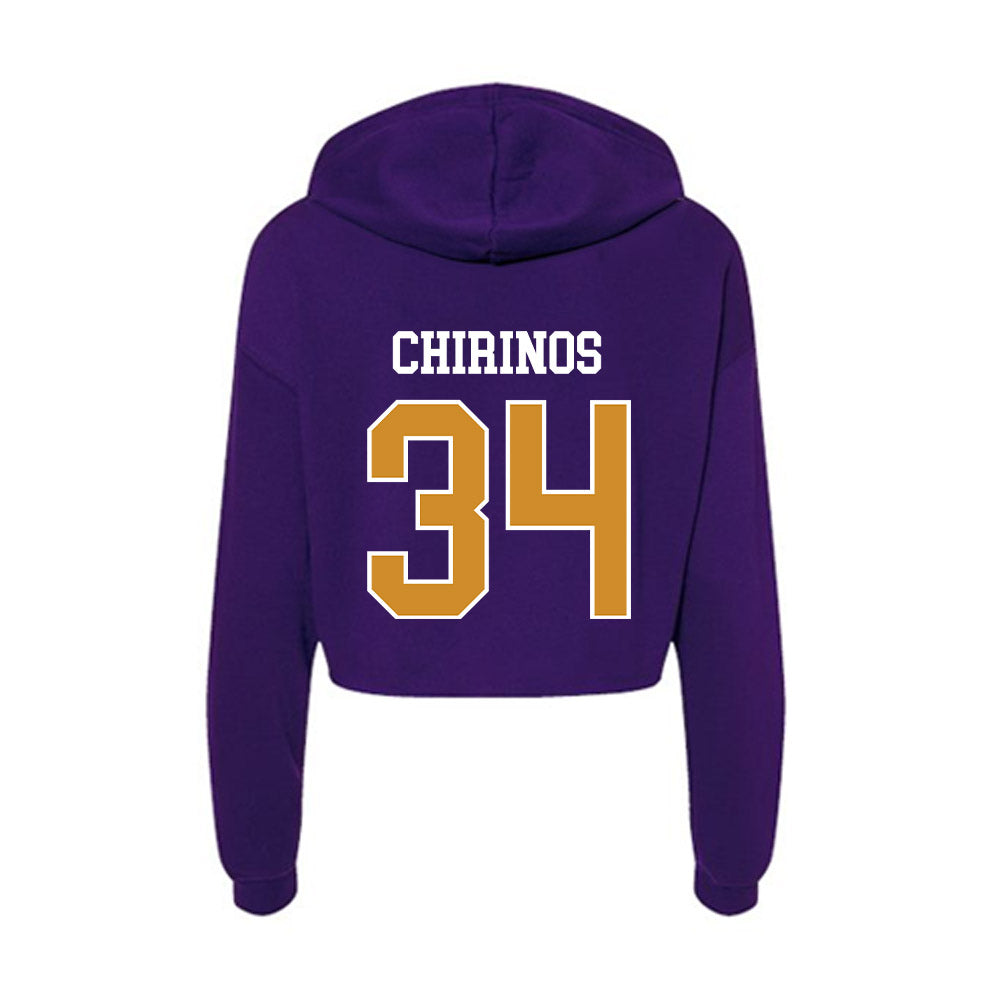 Alcorn - NCAA Baseball : Andres Chirinos - Women's Crop Fleece Hoodie-1