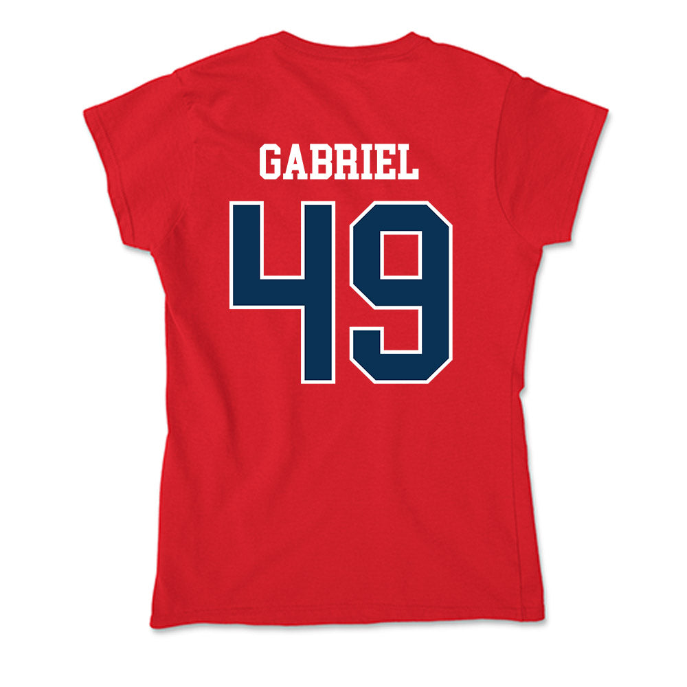 Saginaw Valley - NCAA Football : George Gabriel - Soft Style Women’s T-Shirt-1