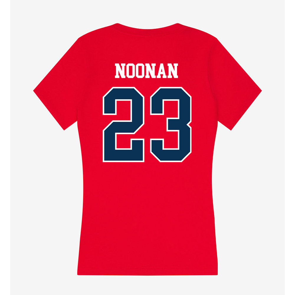 Saginaw Valley - NCAA Football : Gavin Noonan - Women's V-Neck T-Shirt-1