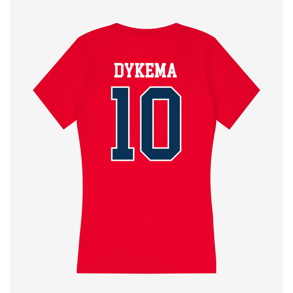 Saginaw Valley - NCAA Women's Lacrosse : Annelle Dykema - Women's V-Neck T-Shirt-1