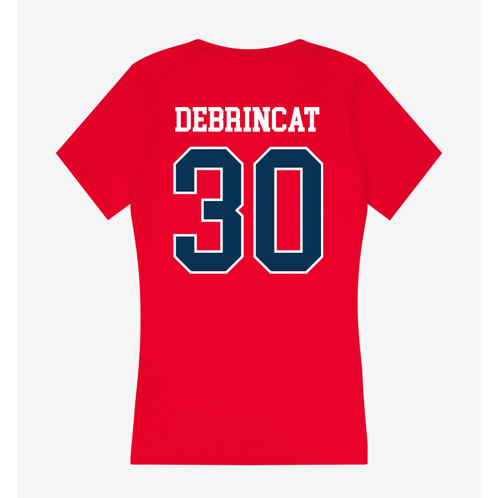 Saginaw Valley - NCAA Football : Joey DeBrincat - Women's V-Neck T-Shirt-1
