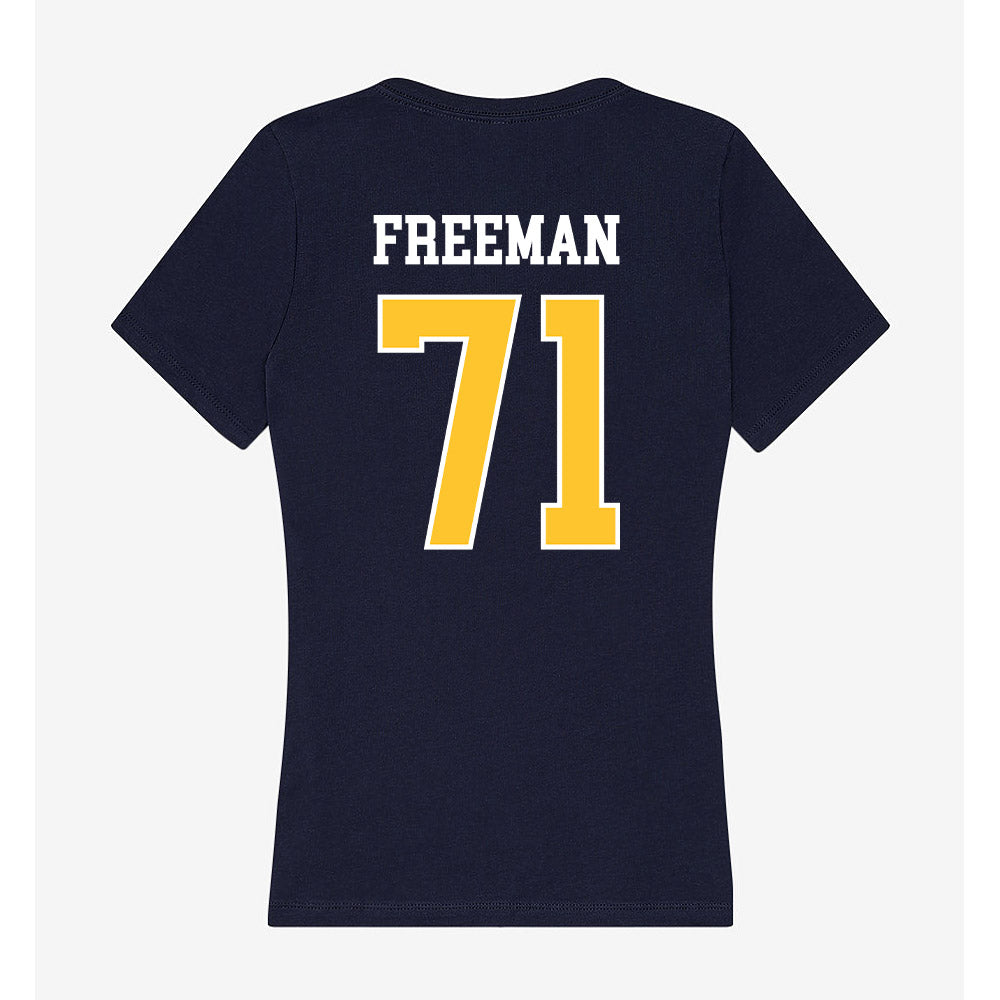 North Carolina A&T - NCAA Football : Jodi Freeman - Women's V-Neck T-Shirt-1