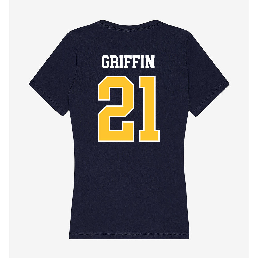 North Carolina A&T - NCAA Baseball : Mekai Griffin - Women's V-Neck T-Shirt-1