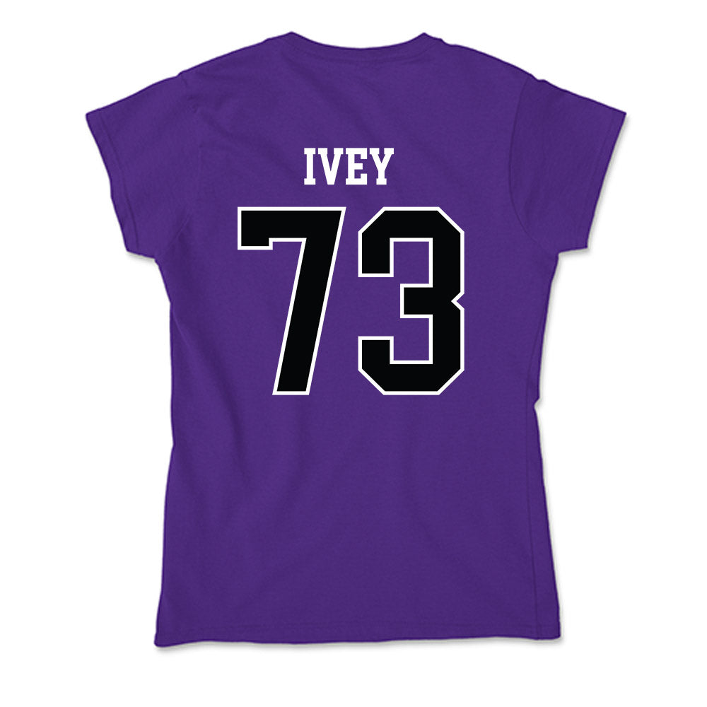 Stonehill - NCAA Football : Connor Ivey - Soft Style Women’s T-Shirt-1