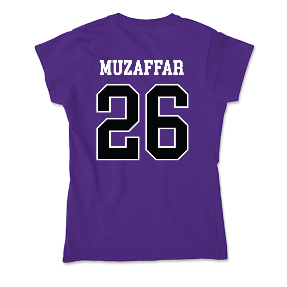 Stonehill - NCAA Men's Soccer : Amman Muzaffar - Soft Style Women’s T-Shirt-1