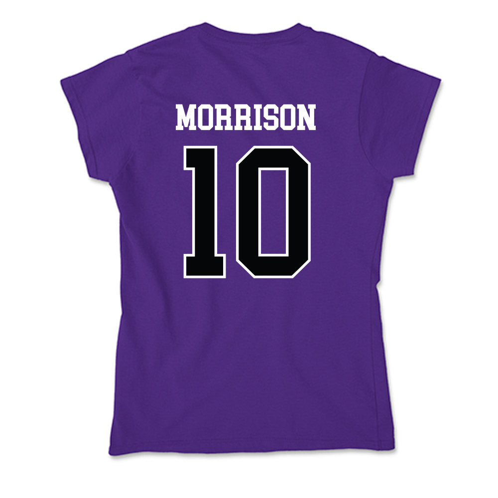 Stonehill - NCAA Baseball : Cam Morrison - Soft Style Women’s T-Shirt-1