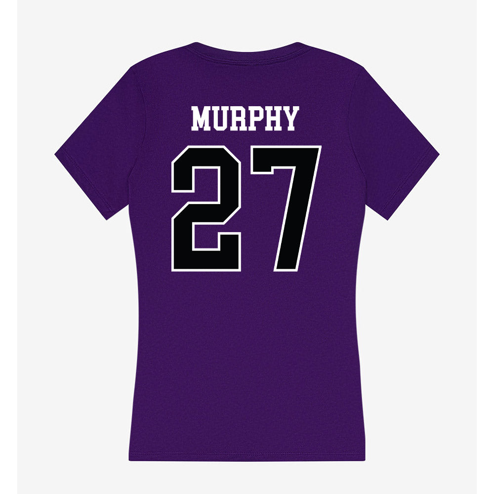 Stonehill - NCAA Women's Lacrosse : Grace Murphy - Women's V-Neck T-Shirt-1