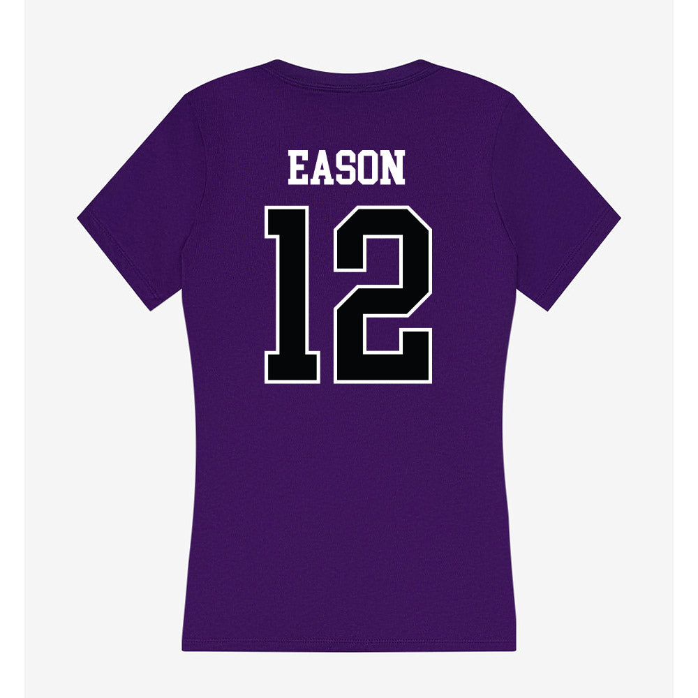 Stonehill - NCAA Football : Drew Eason - Women's V-Neck T-Shirt-1