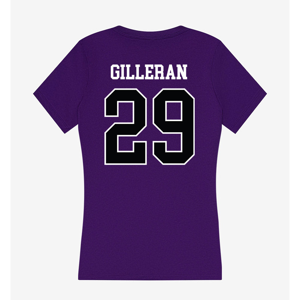 Stonehill - NCAA Baseball : Jimmy Gilleran - Women's V-Neck T-Shirt-1