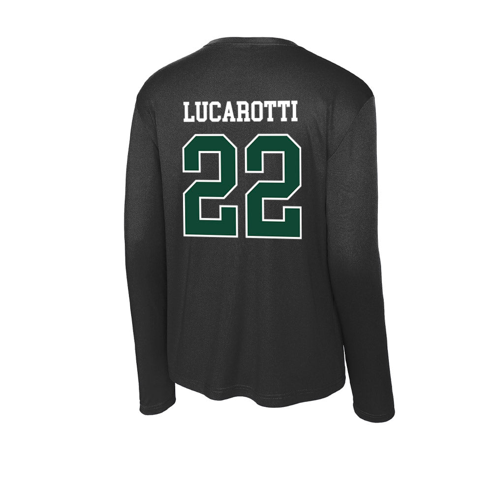 Tiffin - NCAA Men's Basketball : Michael Lucarotti - Activewear Long Sleeve T-Shirt-1
