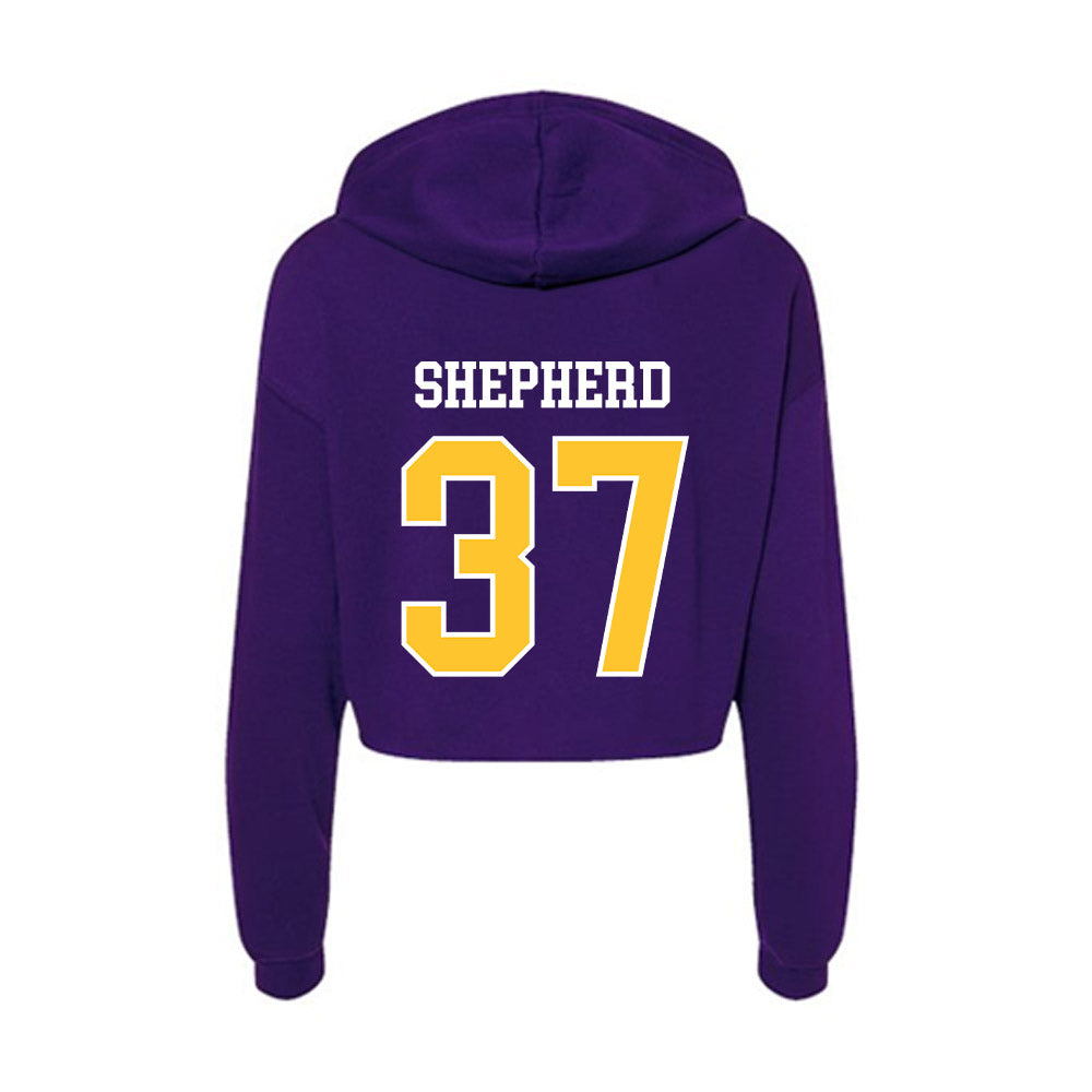 LSUS - NCAA Baseball : Calvin Shepherd - Women's Crop Fleece Hoodie-1