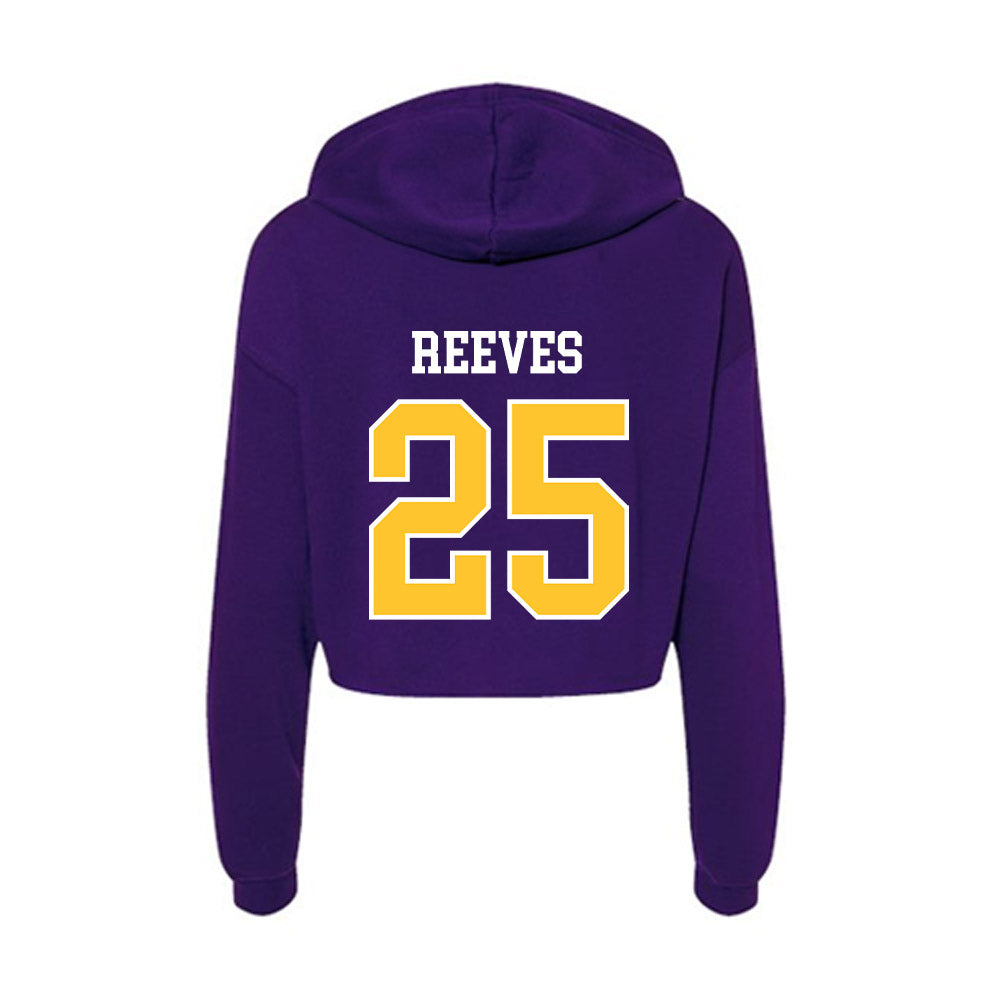 LSUS - NCAA Baseball : Cobe Reeves - Women's Crop Fleece Hoodie-1