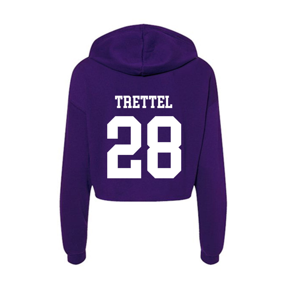 UST - NCAA Women's Soccer : Tatum Trettel - Women's Crop Fleece Hoodie-1
