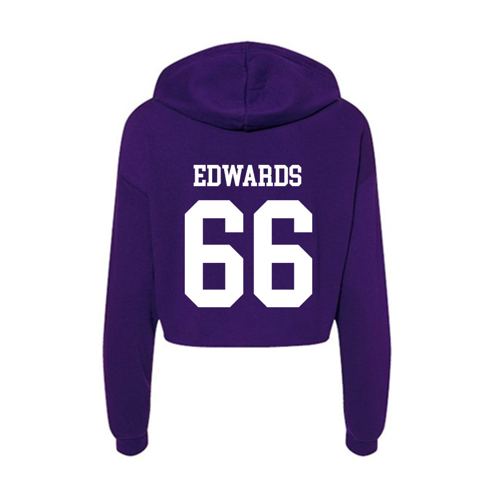 UST - NCAA Football : Braylon Edwards - Women's Crop Fleece Hoodie-1