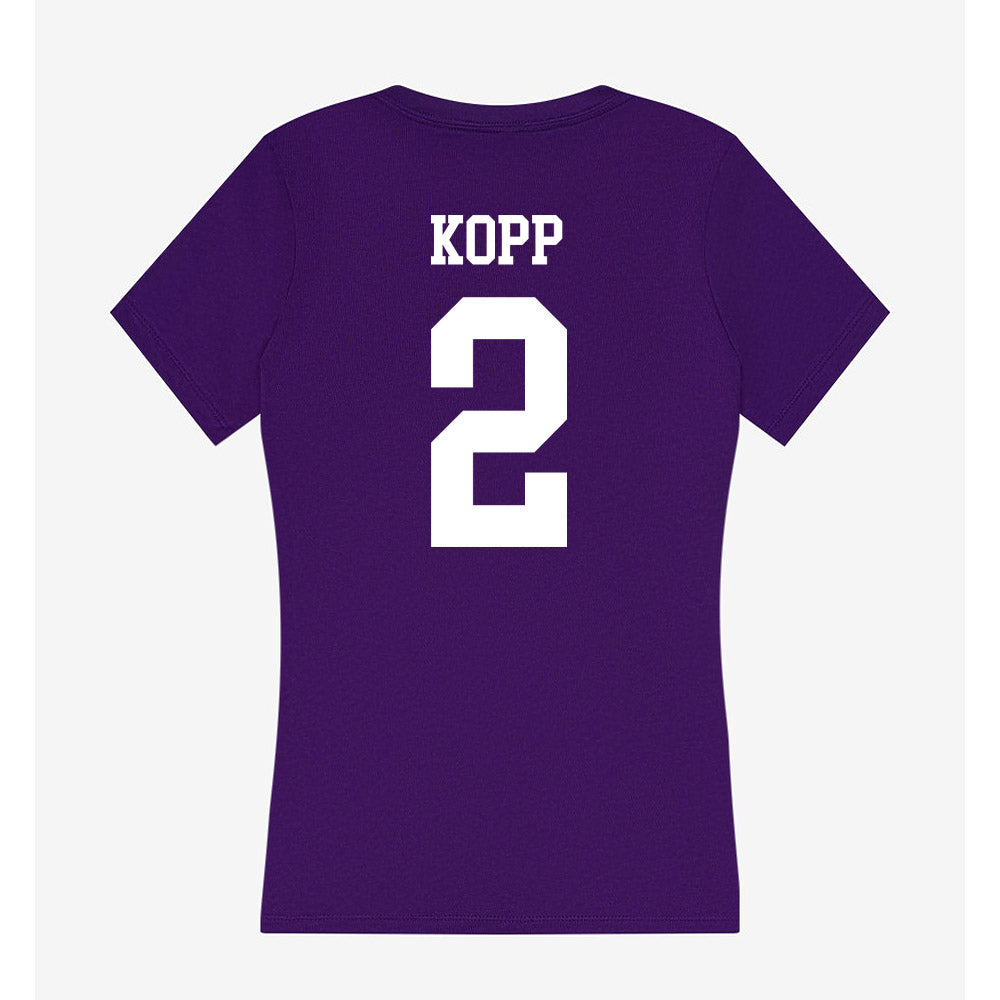 UST - NCAA Women's Volleyball : Allie Kopp - Women's V-Neck T-Shirt-1