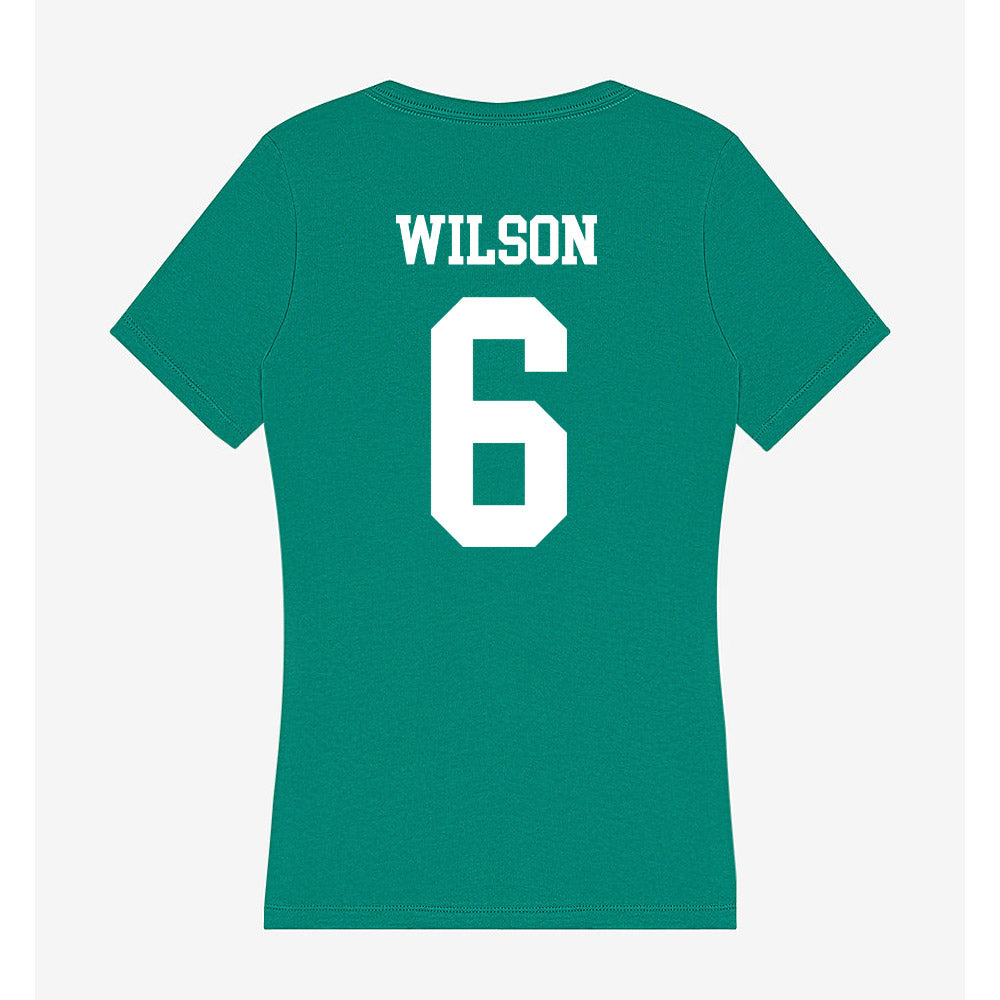 UAM - NCAA Women's Volleyball : Taylor Wilson - Women's V-Neck T-Shirt-1