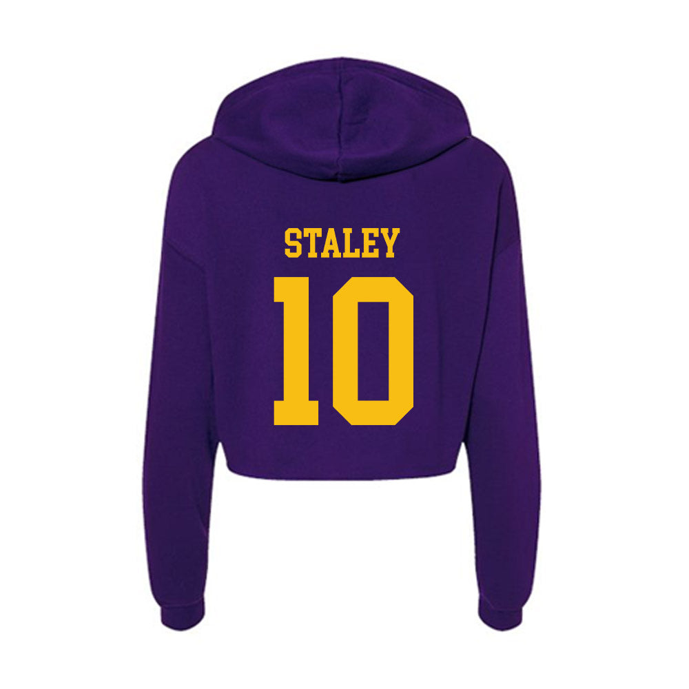 MNSU - NCAA Football : Eleazar Staley - Women's Crop Fleece Hoodie-1
