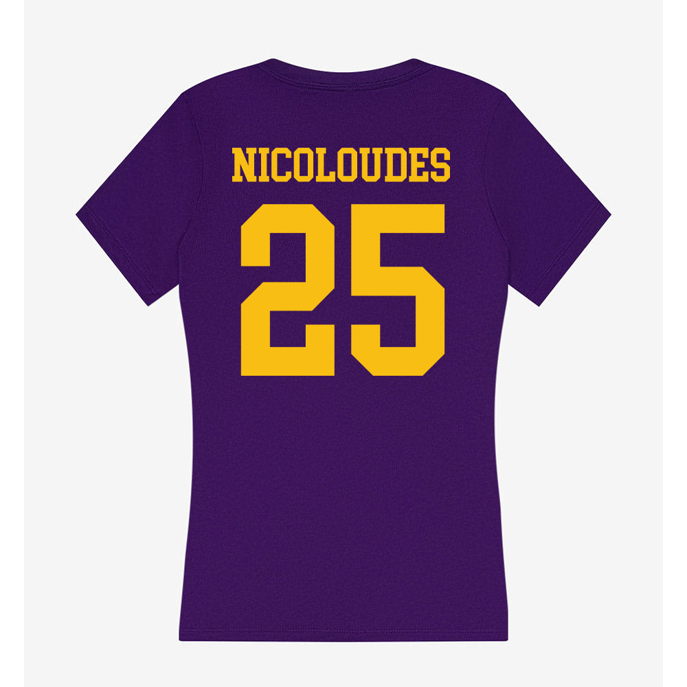 Minn. St. - NCAA Baseball : Pambos Nicoloudes - Women's V-Neck T-Shirt-1