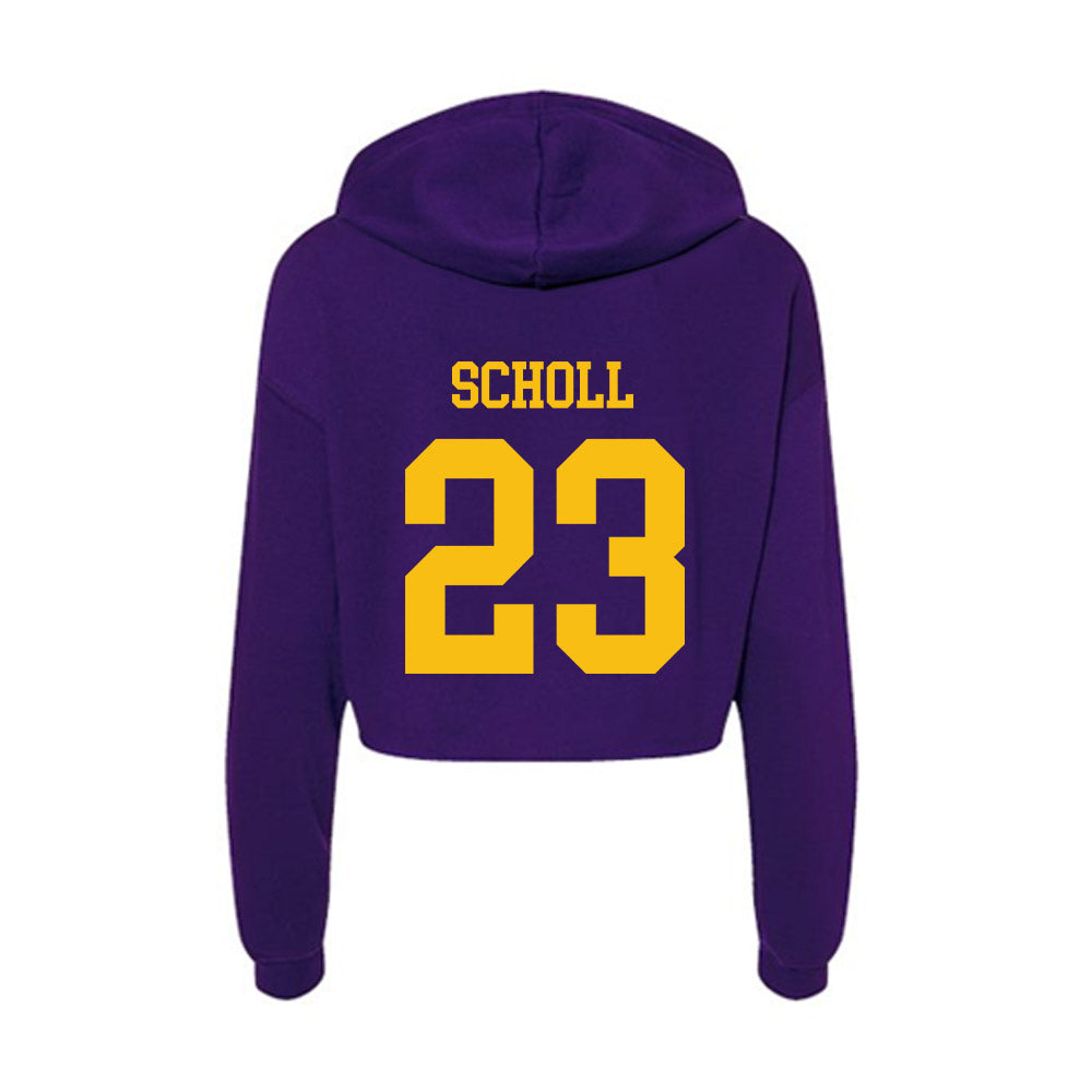 Minn. St. - NCAA Men's Ice Hockey : Sawyer Scholl - Women's Crop Fleece Hoodie-1