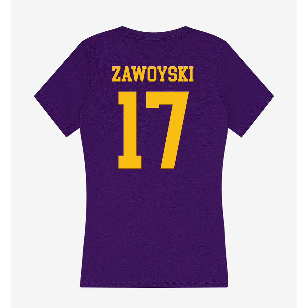 Minn. St. - NCAA Women's Ice Hockey : Lauren Zawoyski - Women's V-Neck T-Shirt-1